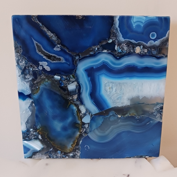 Anthropologie Other - Anthropologie Cerulean Handcut Agate Trivet